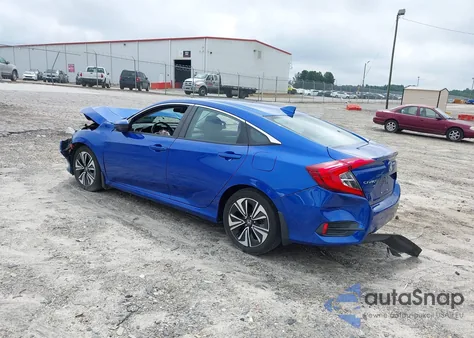 2017 Honda Civic Ex-L from USA, damaged, VIN 19XFC1F76HE013902